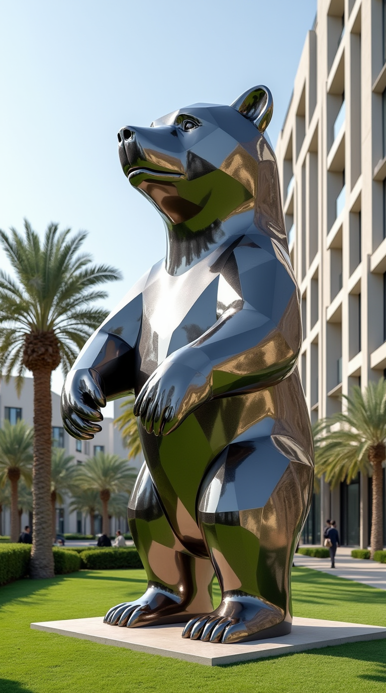 Outdoor Polyhedron Bear 4